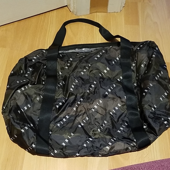 PINK Camo Packable Duffle Bag - Picture 6 of 6